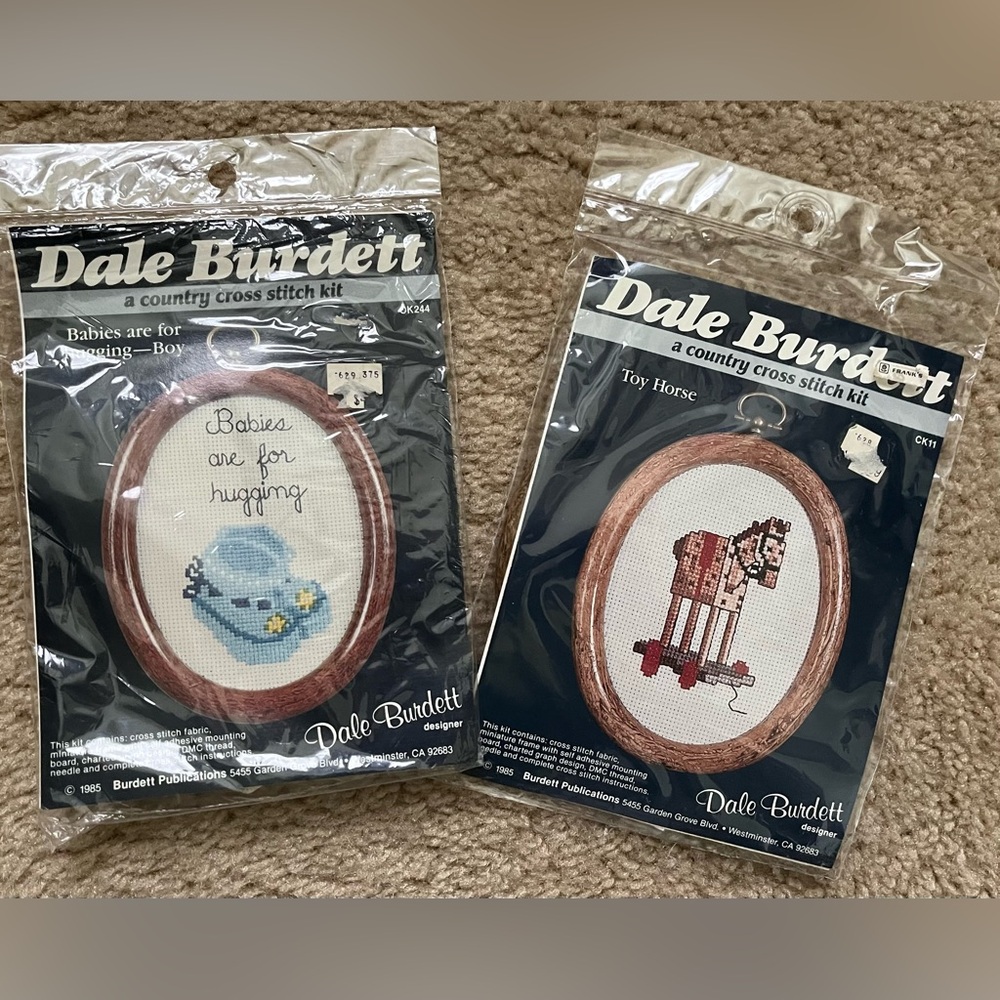 Dale Burdett Cross Stitch Kits - New unopened